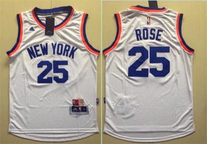Maillot De Basket New York Knicks Derrick Rose 25 Retro Blanc